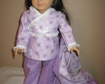 18 inch doll clothes - American Doll - handmade 4Pc Pajama Set