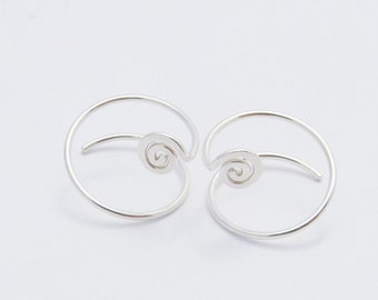 spiral earrings for multiple holes