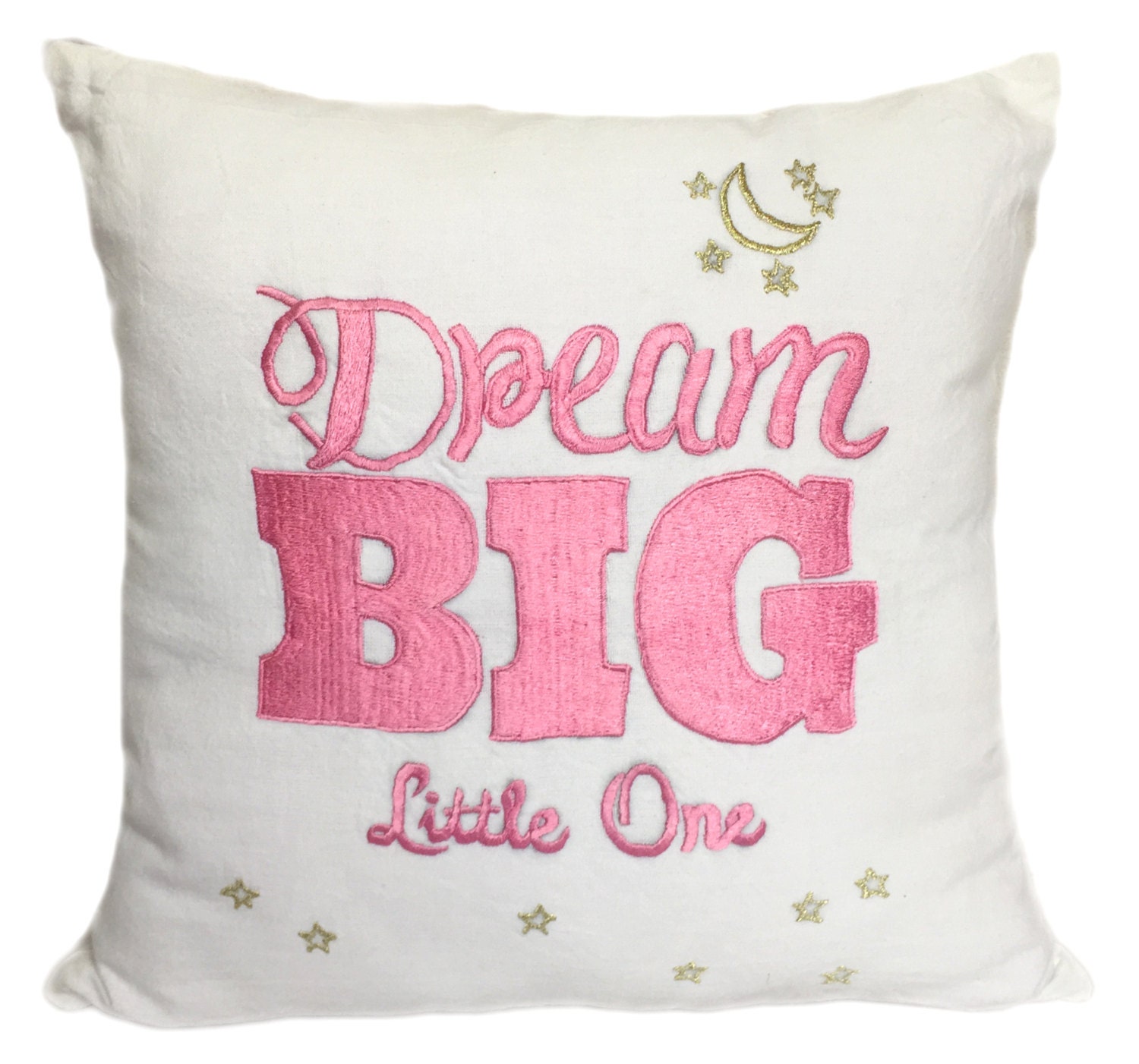 Dream Big Little One Pillow Girl's Room Pillows Nursery
