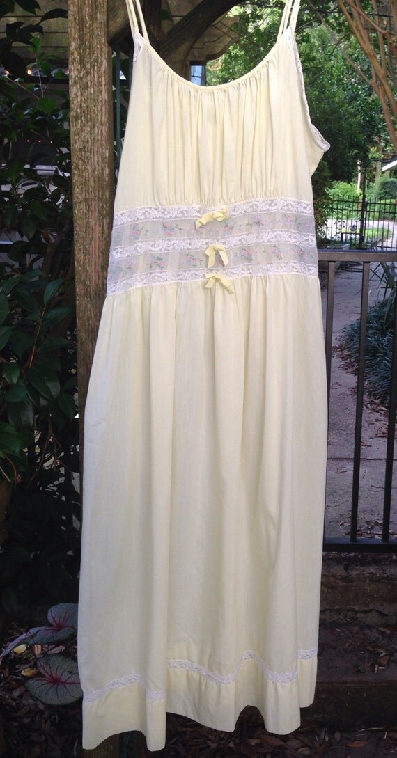 spaghetti strap nightgown long