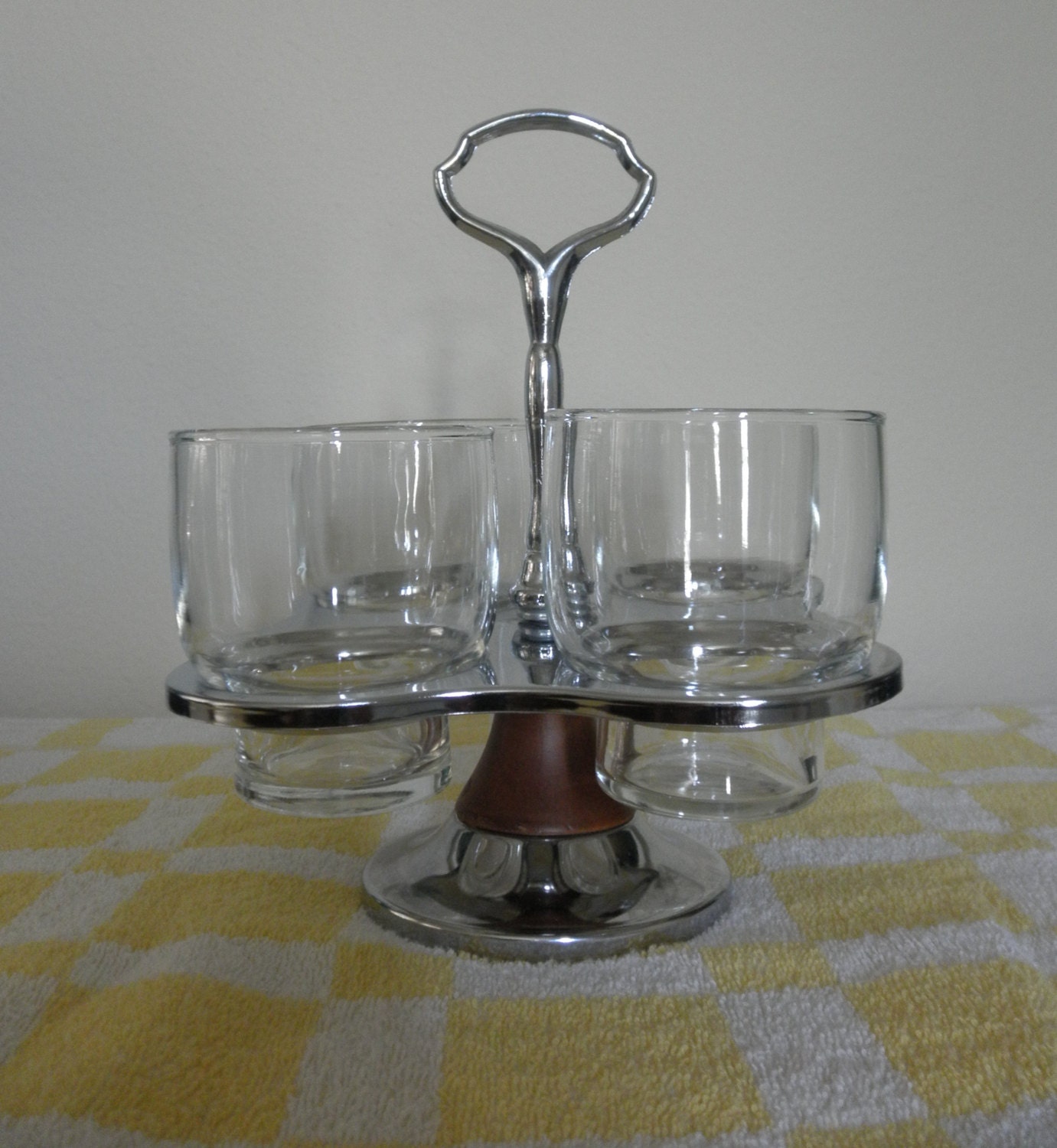 Mid Century Danish Modern Chrome & Glass Condiment Set – Haute Juice