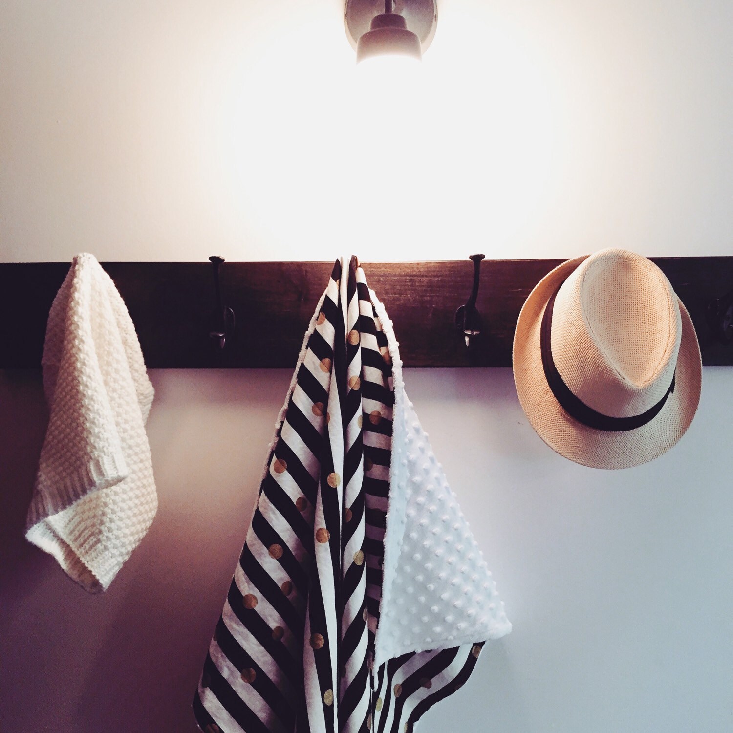 Black white gold baby blanket faux fur minky gender