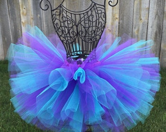 Aqua Purple Tutu, Baby Tutu, Infant Tutu, Toddler Tutu, Newborn Tutu, Birthday Tutu, Dance Tutu, Bubble Guppies Tutu, Purple and Aqua Tutu