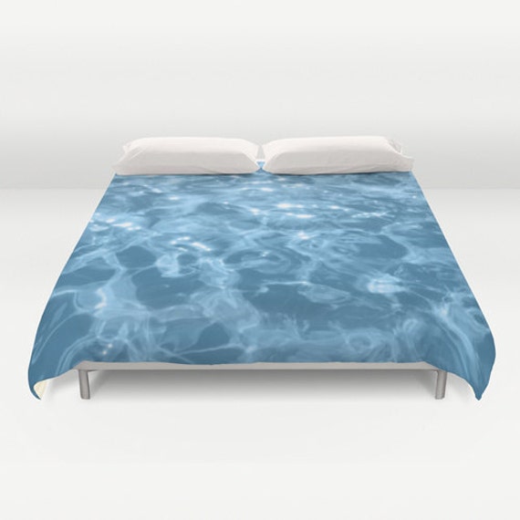 Blue Duvet Cover with pool water water Bedding ocean duvet