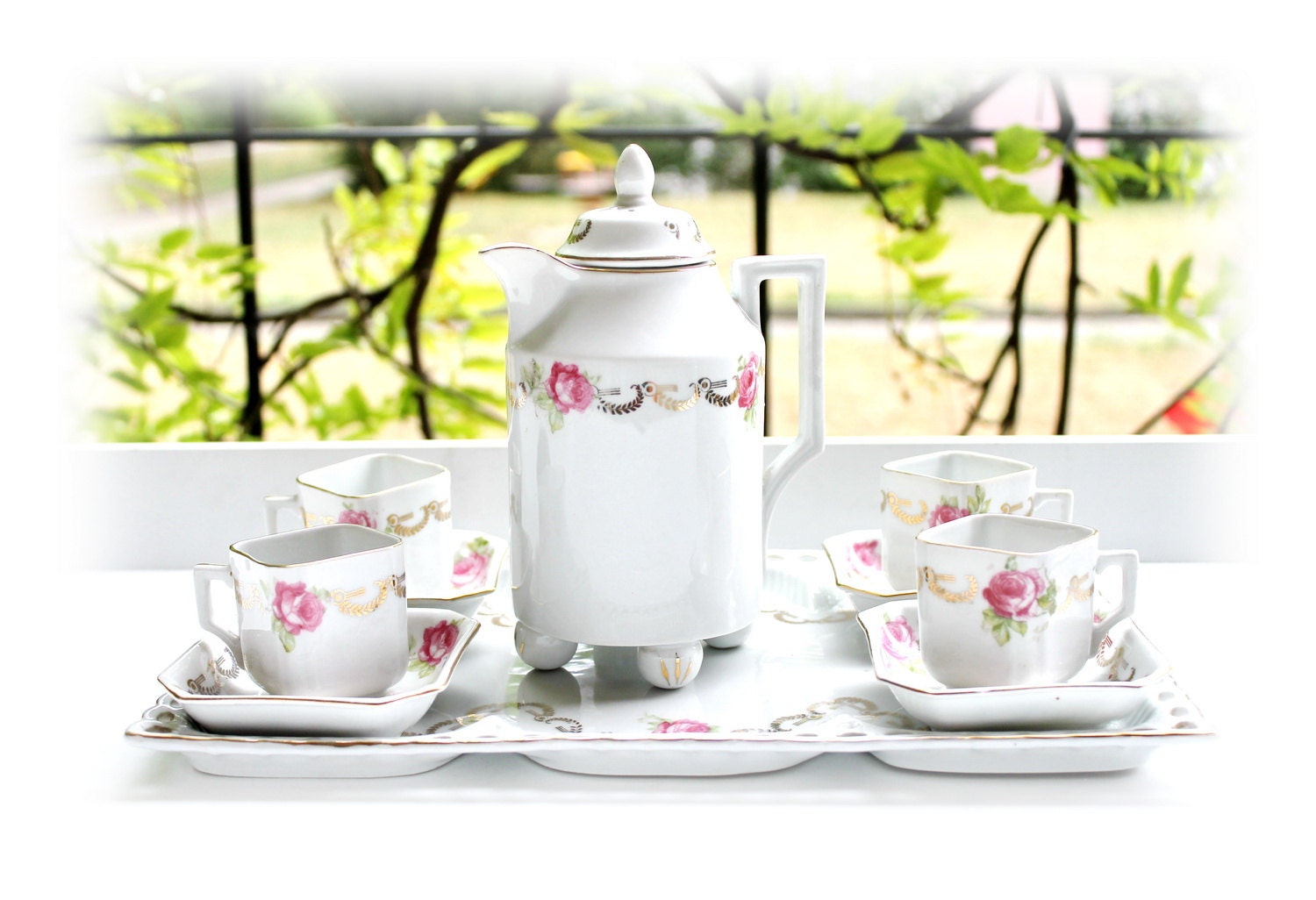 XMAS 2015 French Vintage Tea Set French by AntiqueBoutiqueIdeas