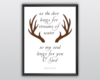 Psalm 42 1 | Etsy