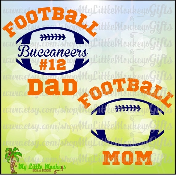 Download Split Football Mom Football Dad Design Personalize with Team