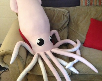 giant squid body pillow