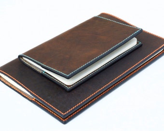 Journal , Leather Journal , Horween leather Journal , Moleskine Leather Journal , Refillable Journal , Moleskine Cover , Field Notes Journal