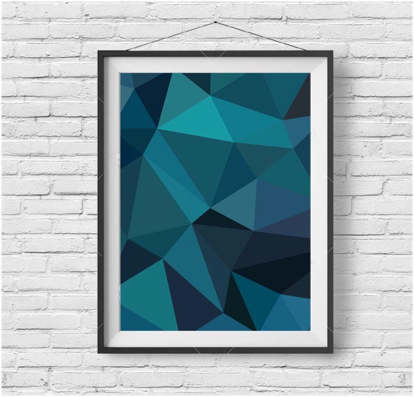 Dark Teal Wall Art Dark Teal Print Dark Teal Poster Dark