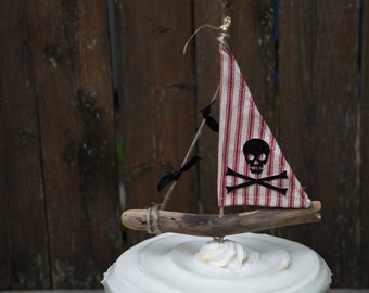 Pirate Ship Cake Topper