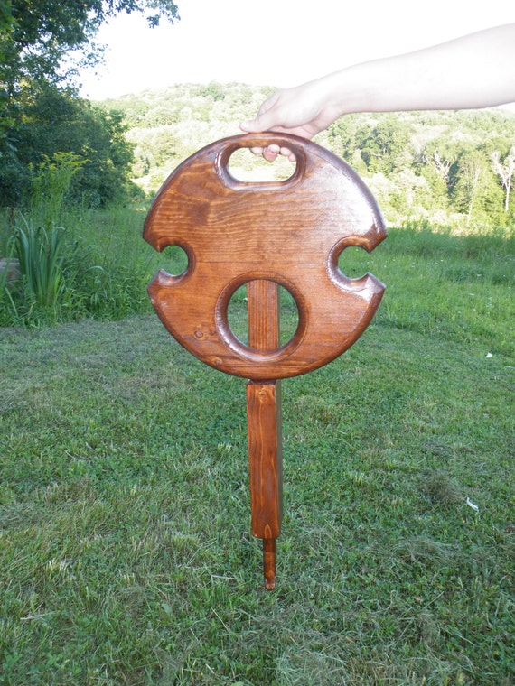 Folding Picnic Wine Table Wine glass holder by NWPABackwoods