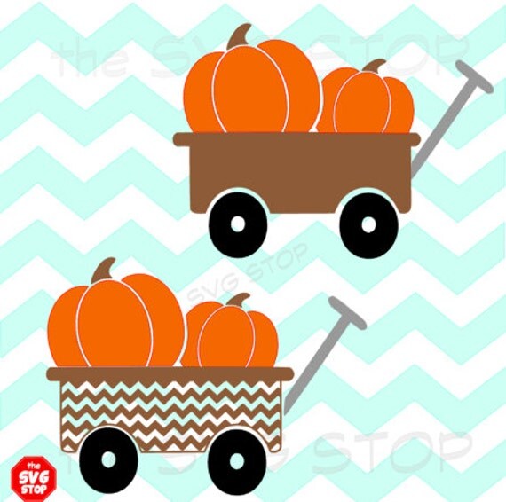 Download Pumpkin wagon SVG and studio files for Cricut, Silhouette ...