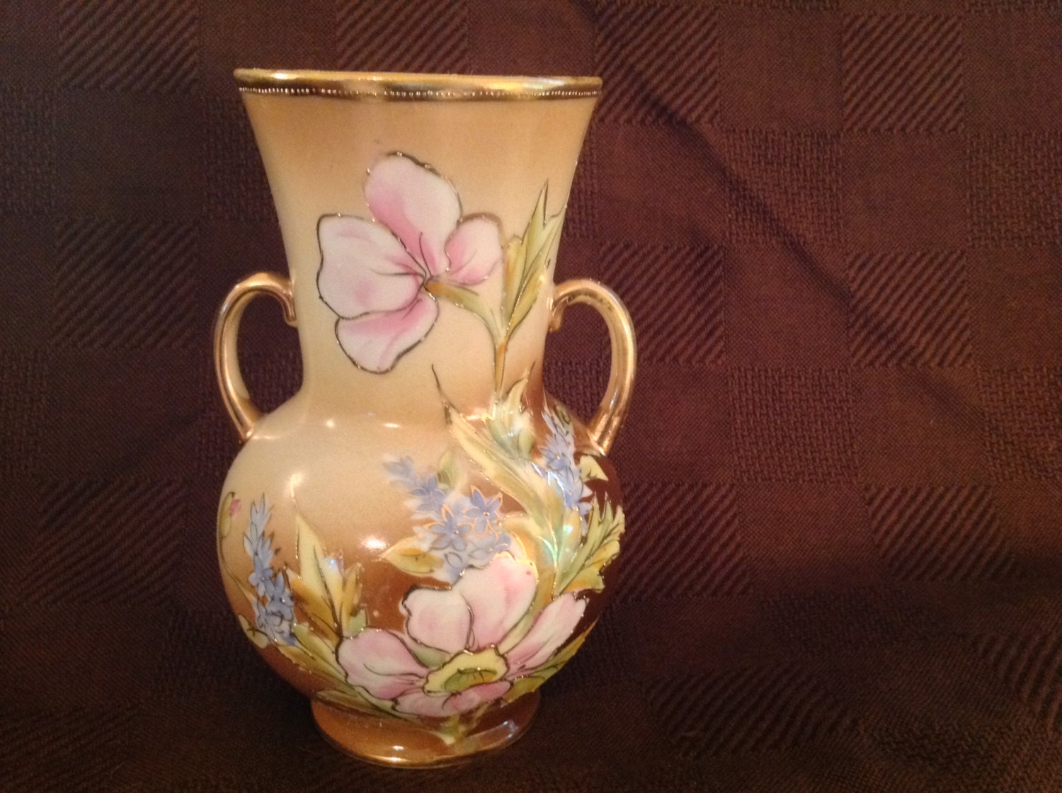 Vintage Hand Painted Nippon Vase by KatTailsVintage on Etsy