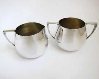 Silverplate Sugar Creamer Set by Empire Crafts