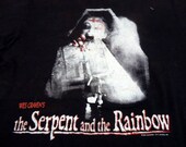 vintage 80s The Serpent and the Rainbow film movie tshirt wes craven's made in usa large size  horror film