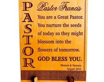 Pastor Christmas Gift, Pastor Thanksgiving Appreciation Gift, Custom Pastor Gift from Family, Thank You Gift to our Pastor . PLP052