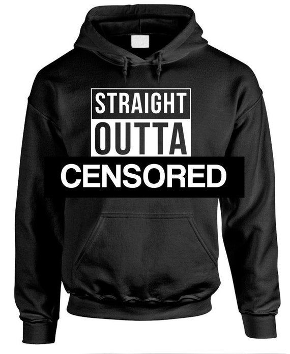 Straight Outta F COMPTON FUNNY Hoodie hooded by Craftilocks