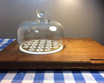 Cloche Cheese Tray, Cheese Board with Dome