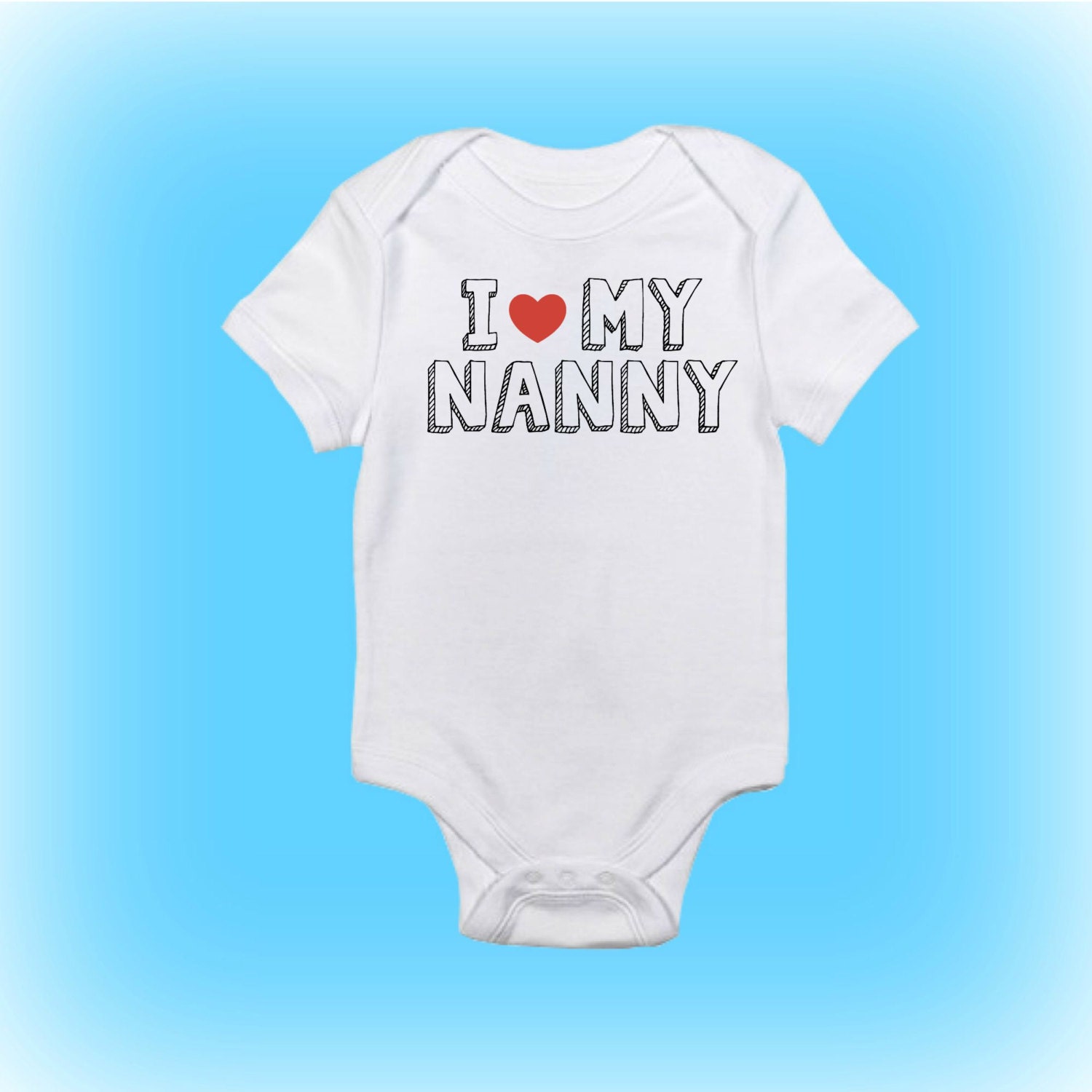 Baby Gift Idea I Love My Nanny Onesie® Nanny Onesie Baby