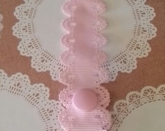 pink dummy chain. Pacifier chain.Dummy clip.Pacifier clip