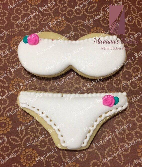 Lingerie Sugar cookies 1 dozen by MarianasBakery on Etsy