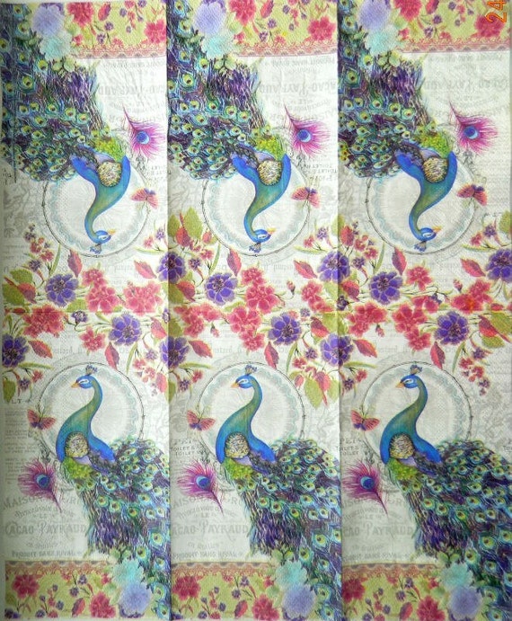 decoupage napkins usa paper napkins Items to napkins Decoupage paper peacock similar