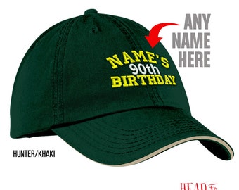 90th Birthday, 1927 Birthday, 90th Birthday Gift, Embroidered Cap, 90th Birthday Idea, 90 Birthday Present, Custom Gift, 90 Birthday Gift!