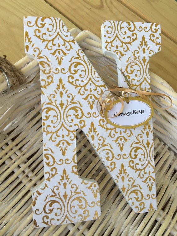 Items similar to Initial letter (wall decor) on Etsy