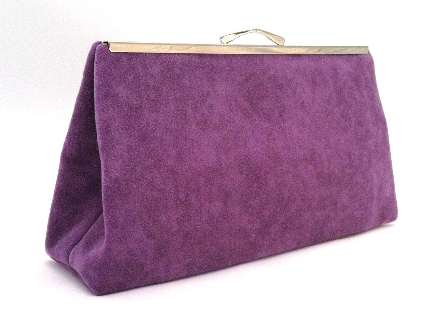 lilac suede bag