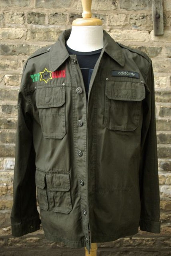 rasta army jacket