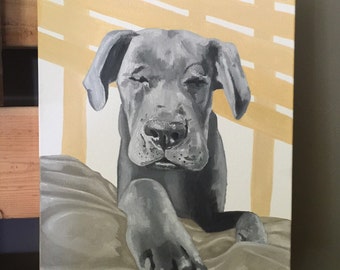 Custom pet portrait, custom dog portrait painting, custom dog art, custom pet painting, pet portrait custom