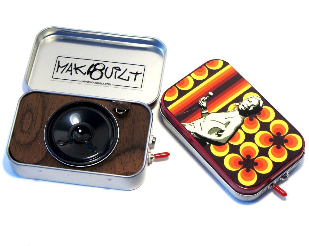 High Priestess Pocket Boombox Upcycled Mint Tin portable