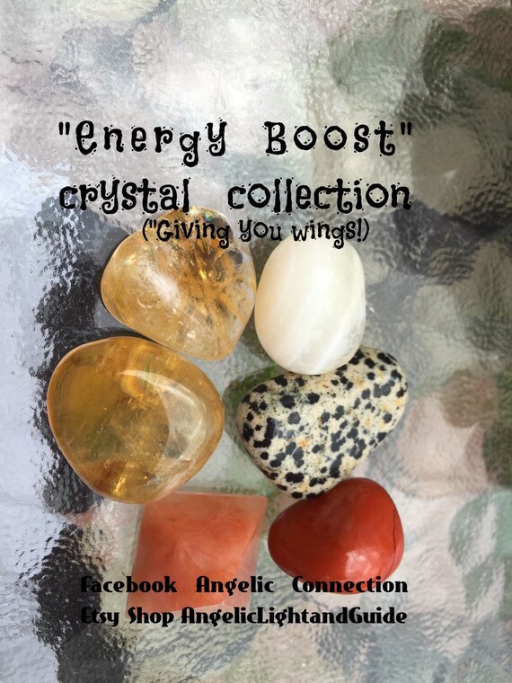 Energy Boost Collection healing crystals to give increased