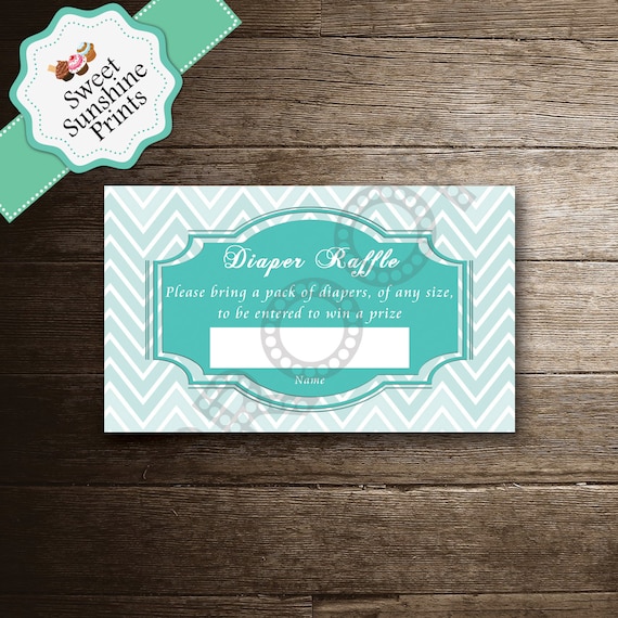 diy printable diaper raffle tickets