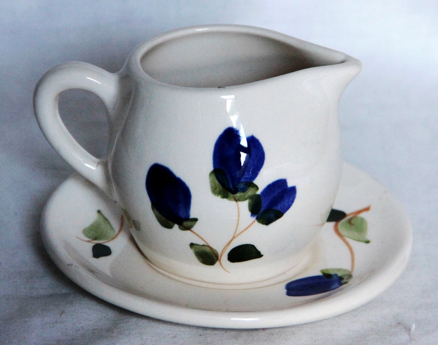 Vintage Mint Sauce Jug & Saucer Philip Laureston