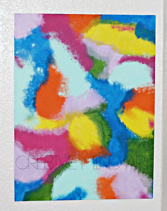 Items similar to Custom Sponge Painted Canvas, Abstract Art, Art, Wall