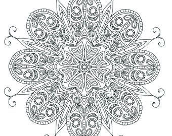 Intricate Printable Coloring Pages for Adults Gel Pens by