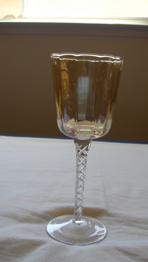 Tall Amber Votive Candle Holder by RebelsAntiques on Etsy