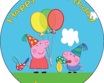 UK Etsy peppa 3d cake pig toppers character cake â€“ topper