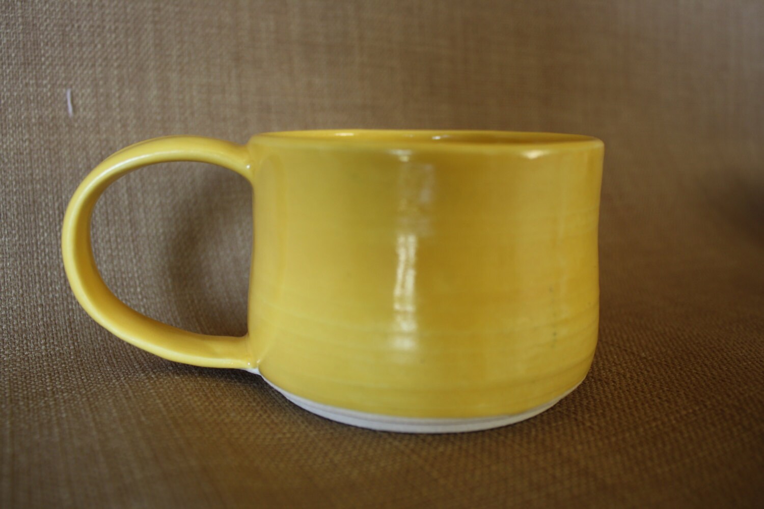 Handmade Pottery Yellow Mug 20 off with by TouchofLightStudio