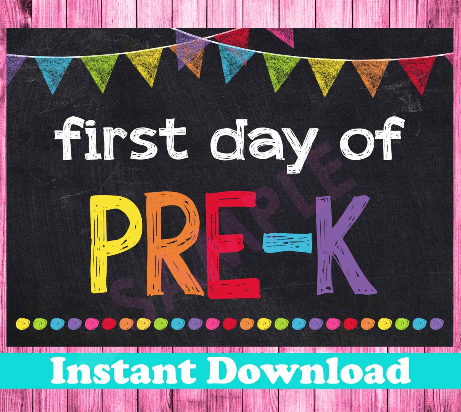 First Day Of Pre K Sign Printable Free Printable Templates