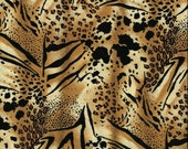 Items similar to Leopard Print Cotton Fabric on Etsy