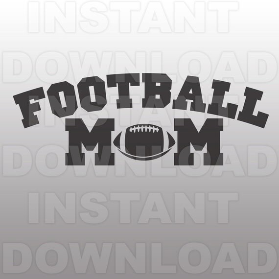 Download Football Mom with Football SVG File Cutting Template-Clip Art