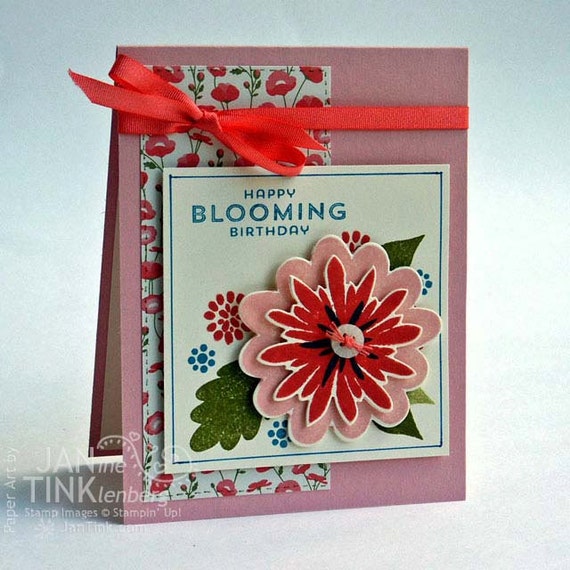 Happy Birthday Blooming Birthday Flowers Fancy Greeting by JanTink ...