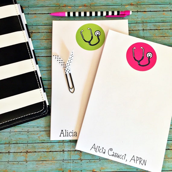 Nurse Note Pad Nurse Notepad Monogrammed Note Pad
