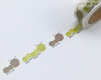 Caterpillar Washi Tape • Caterpillar Decorative Tape • Back to School Washi Tape • Caterpillar Tape • Classroom