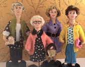The Cast of Golden Girls Doll Miniature Set - Art Dolls-Vintage Television The Cast of Golden Girls Doll Miniature Set - Art Dolls-Vintage Television