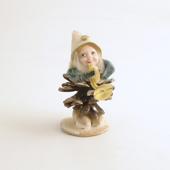 vintage pinecone elf gnome christmas ornament vintage pinecone elf gnome christmas ornament