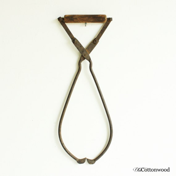 Vintage ice tongs ice grabbers metal ice claw